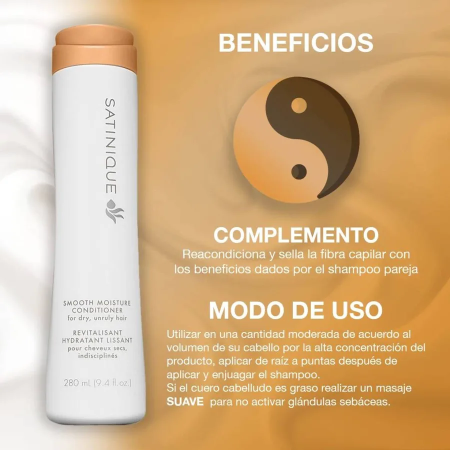 Acondicionador Hidratación y Suavidad Satinique de Satinique, producto Amway disponible en Bogotá