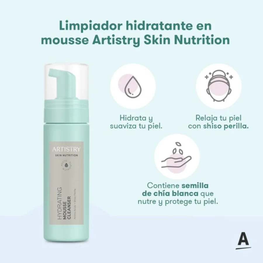 Limpiador Hidratante en Mousse de Artistry, producto Amway disponible en Bogotá