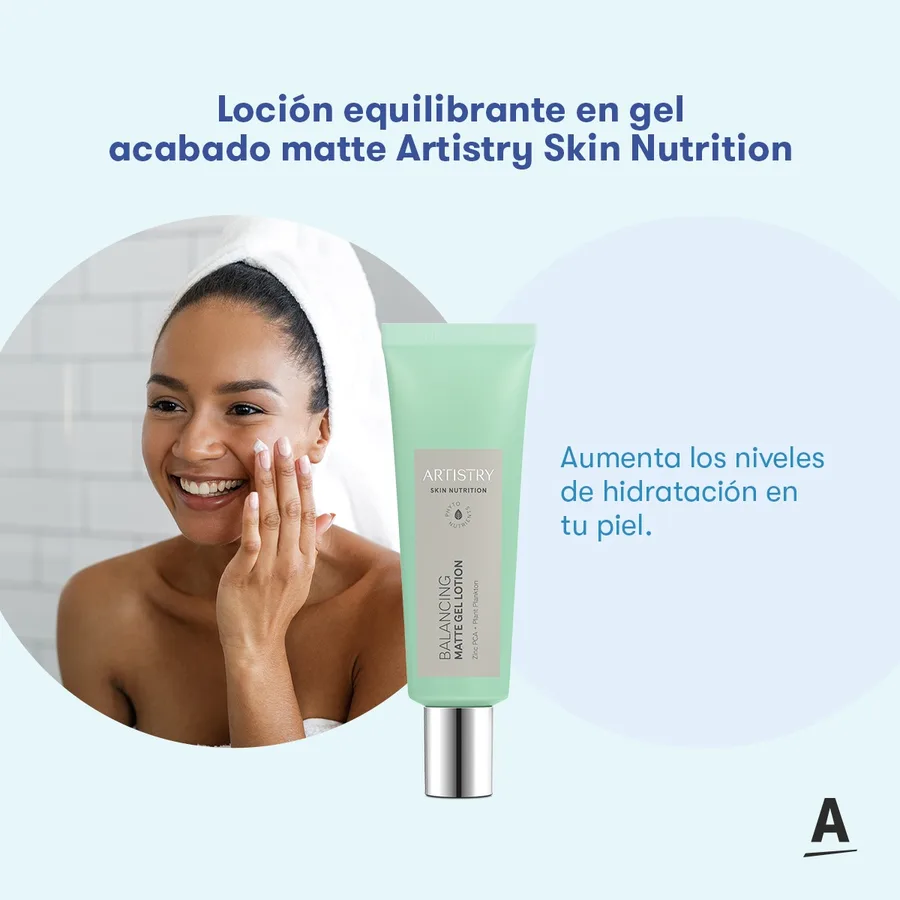 Loción Equilibrante en Gel Acabado Matte Artistry de Artistry, producto Amway disponible en Bogotá