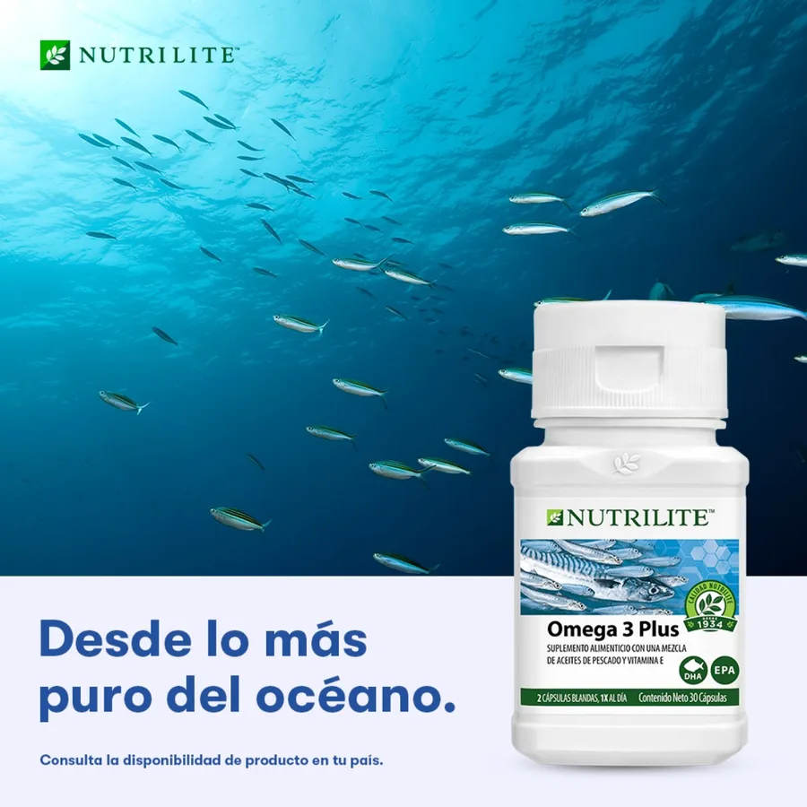 Omega 3 Plus 90 Cápsulas de Nutrilite, producto Amway disponible en Bogotá