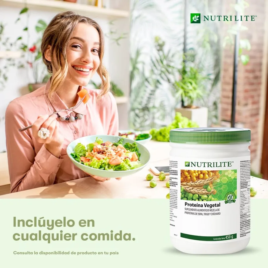 Proteína Vegetal en Polvo de Nutrilite, producto Amway disponible en Bogotá