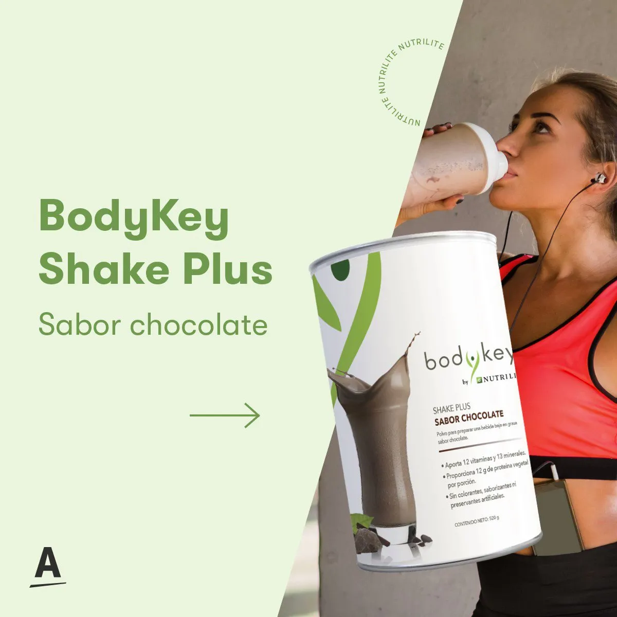 Shake Plus Sabor Chocolate Bodykey Nutrilite