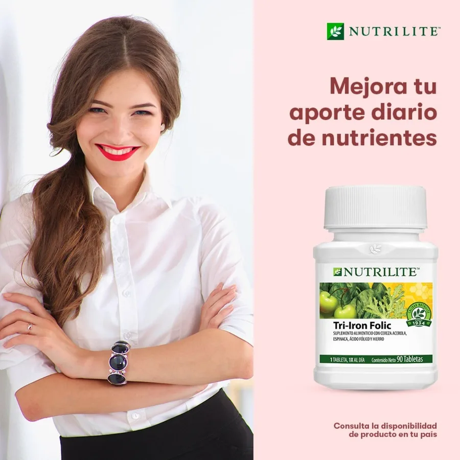 Tri Iron Folic Tabletas Nutrilite de Nutrilite, producto Amway disponible en Bogotá